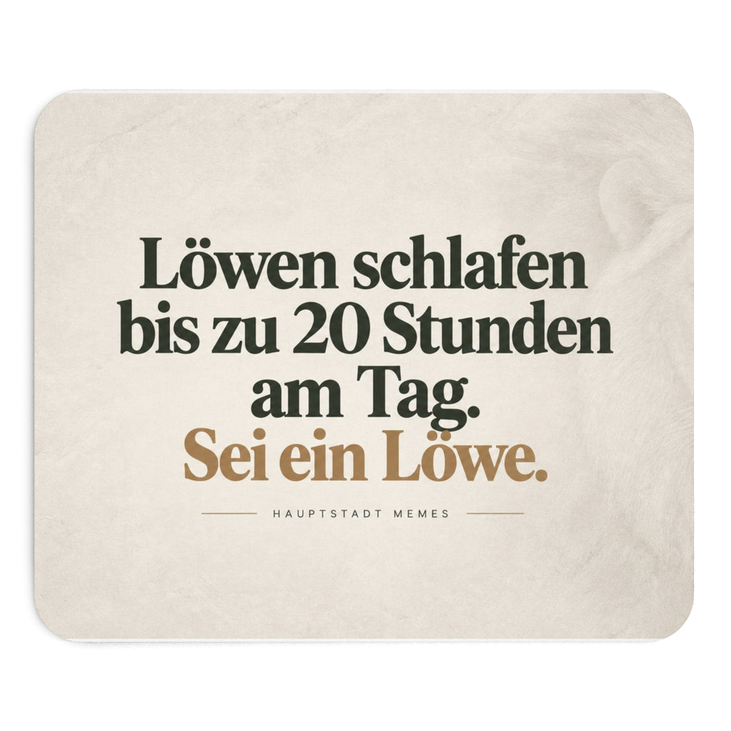 Löwen schlafen bis zu 20 Std am Tag - Mousepad