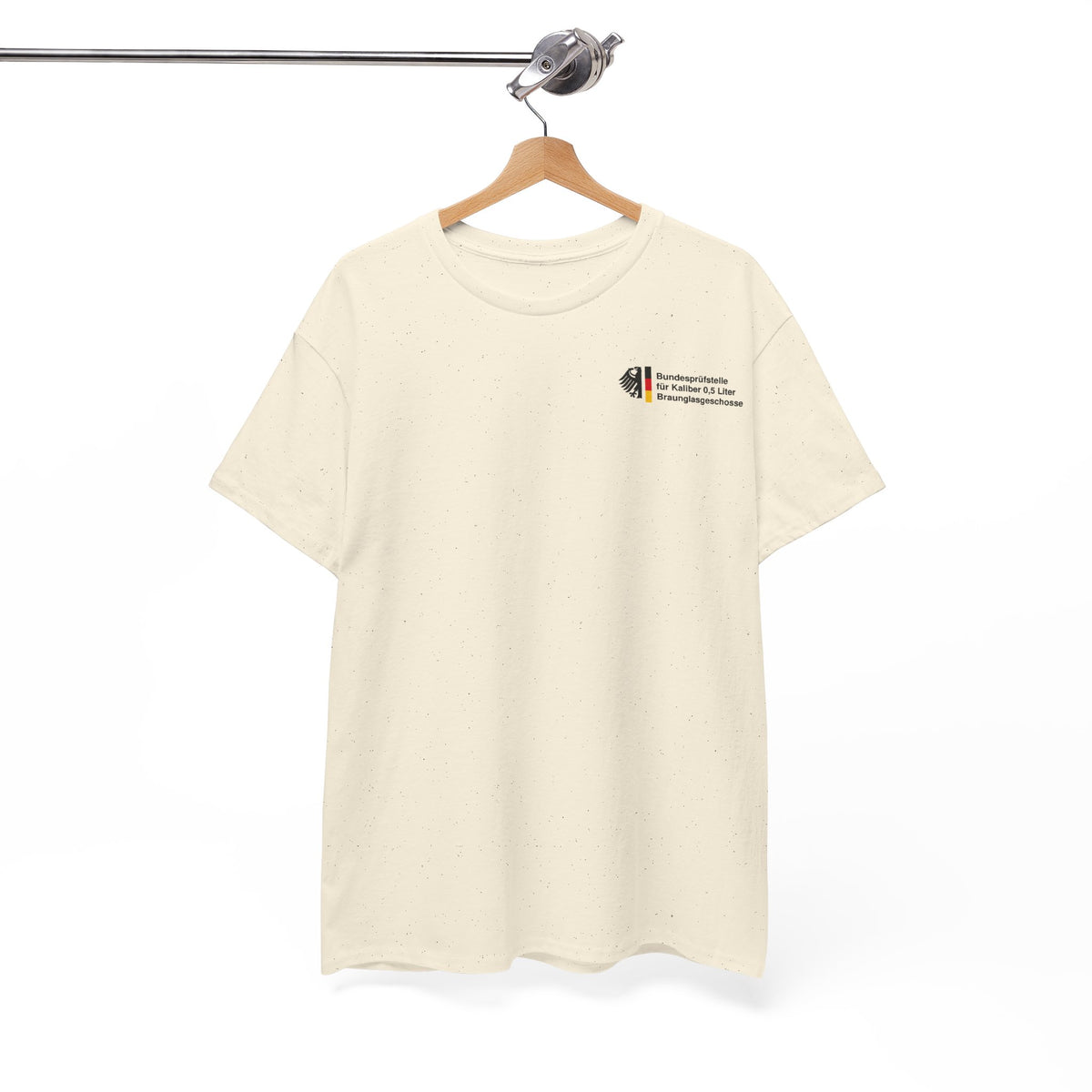Bundesprüfstelle für Kaliber 0,5 Liter Braunglasgeschosse – Unisex Tee